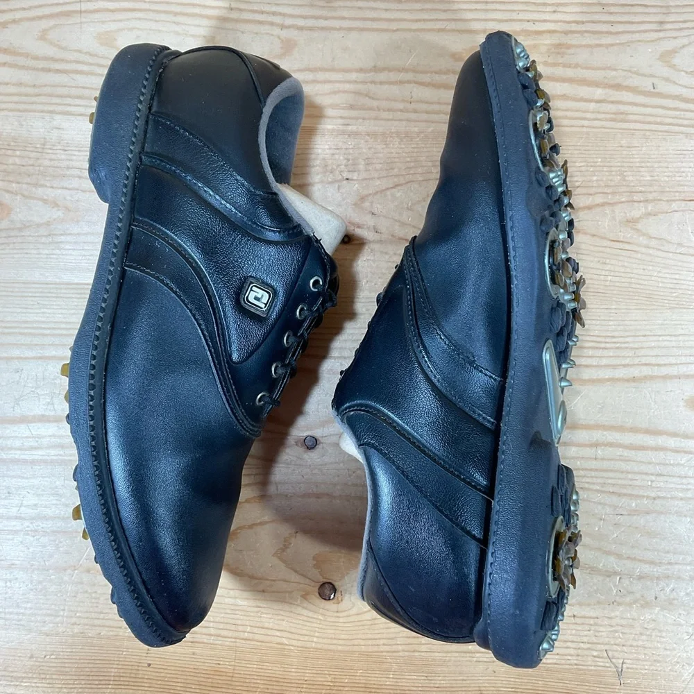 FootJoy FJ Originals Golf Shoes Men’s 10.5 M Black Synthetic Leather 45331